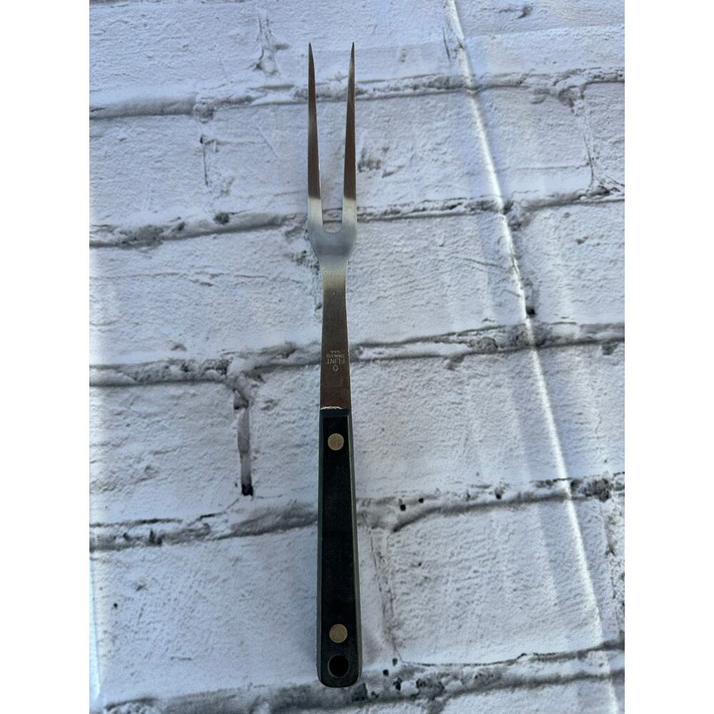 Preowned Vtg Flint Arrow Stainless Steel 12" Meat Fork